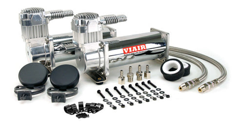 VIA444C "Dual Pack" (2) 444C 200psi "CHROME" Compressors