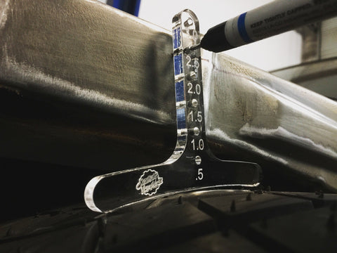 Tire height scribe tool and marker